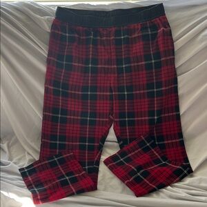 RAINFOREST Red and Black Plaid Pants